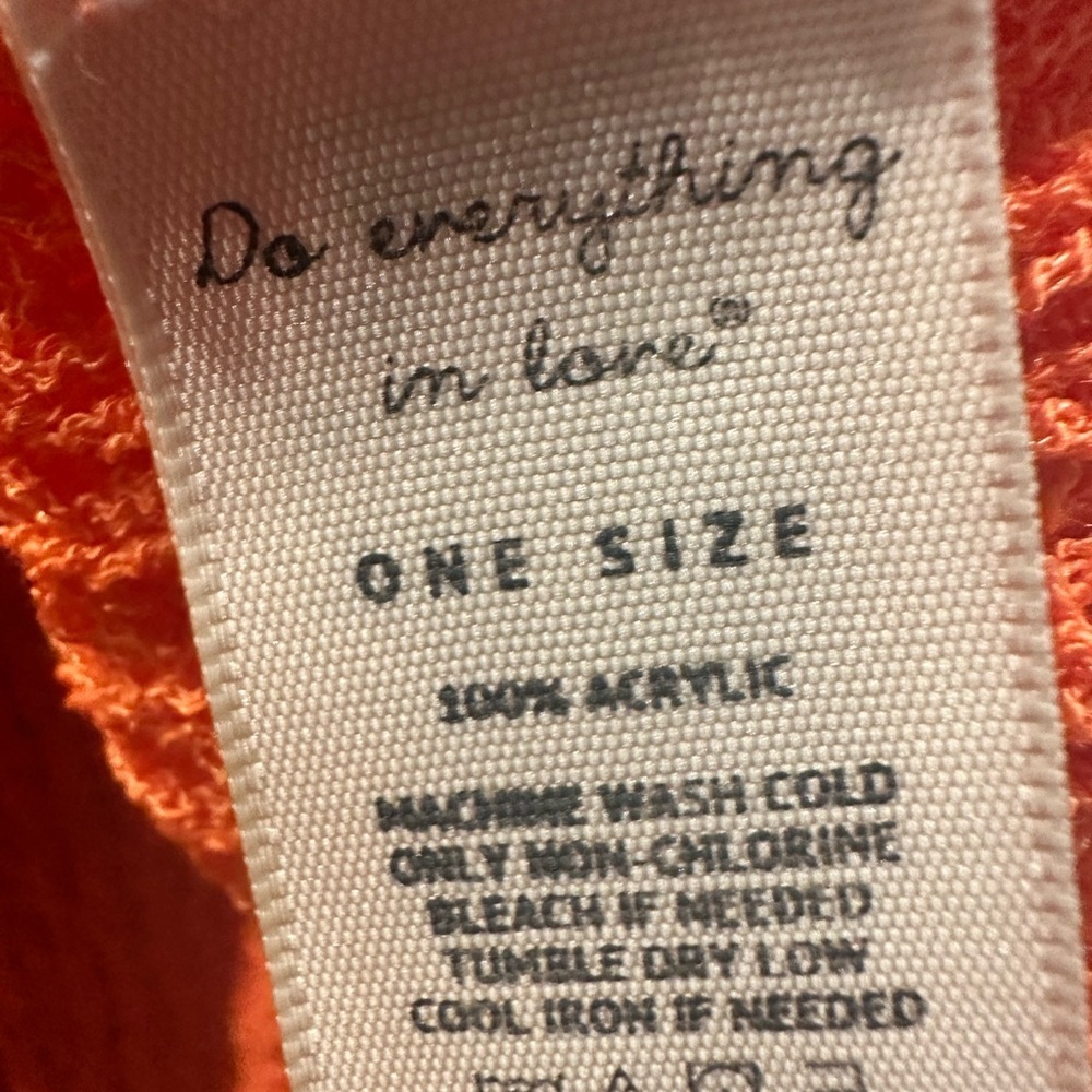 Do Everything in Love Orange Ribbed Cropped  Crocheted Tank Top. 🍊 - Picture 3 of 4